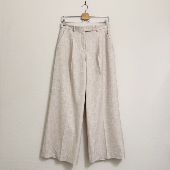 NEW Abercrombie A&F Quinn Tailored Straight Pant in Oatmeal Size 27/4 Short - Picture 2 of 14